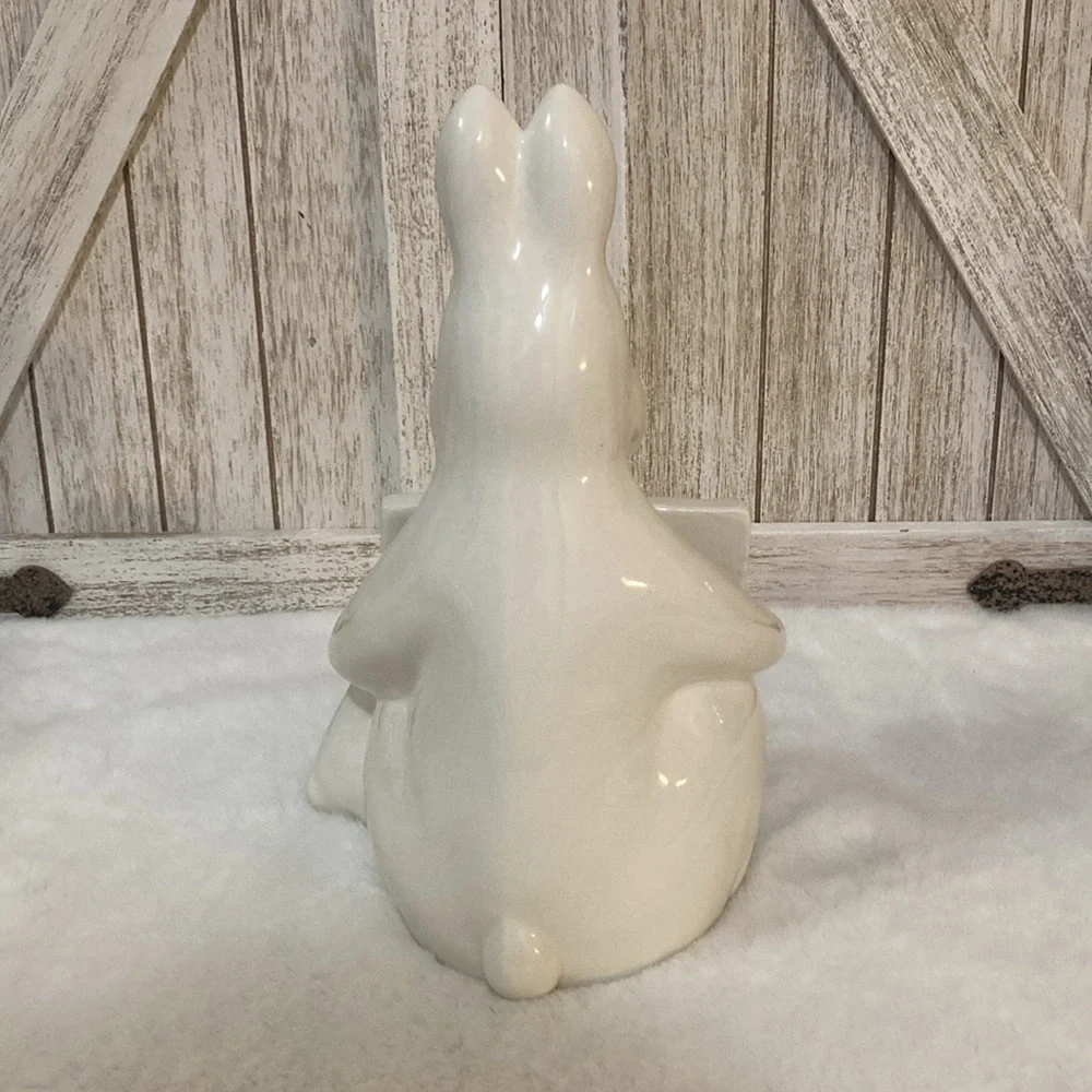 Rae Dunn Happy Easter Rabbit Figurine